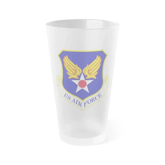 Headquarters United States Air Force (U.S. Air Force) Frosted Pint Glass 16oz 16oz Frosted - Go Mug Yourself