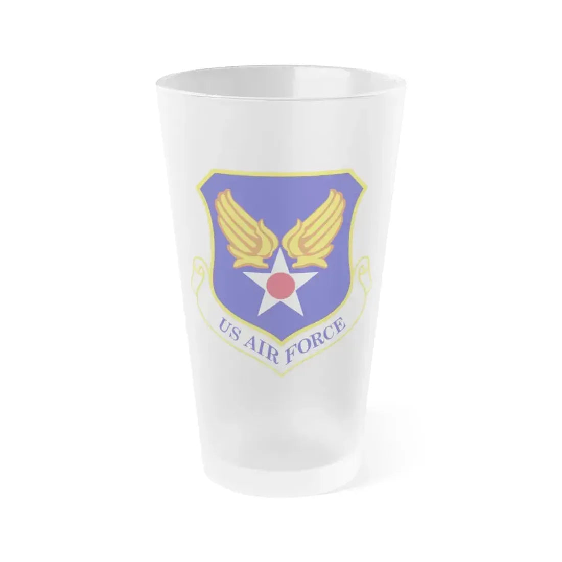 Headquarters United States Air Force (U.S. Air Force) Frosted Pint Glass 16oz 16oz Frosted - Go Mug Yourself