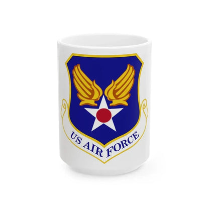 Headquarters United States Air Force (U.S. Air Force) White Coffee Mug 15oz - Go Mug Yourself