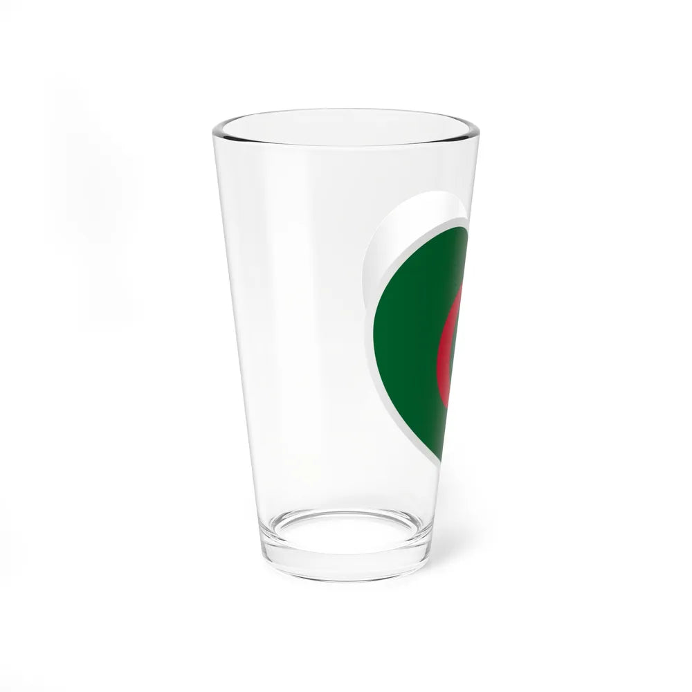 Heart Flag of Algeria - Pint Glass 16oz-Go Mug Yourself