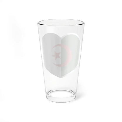 Heart Flag of Algeria - Pint Glass 16oz-Go Mug Yourself