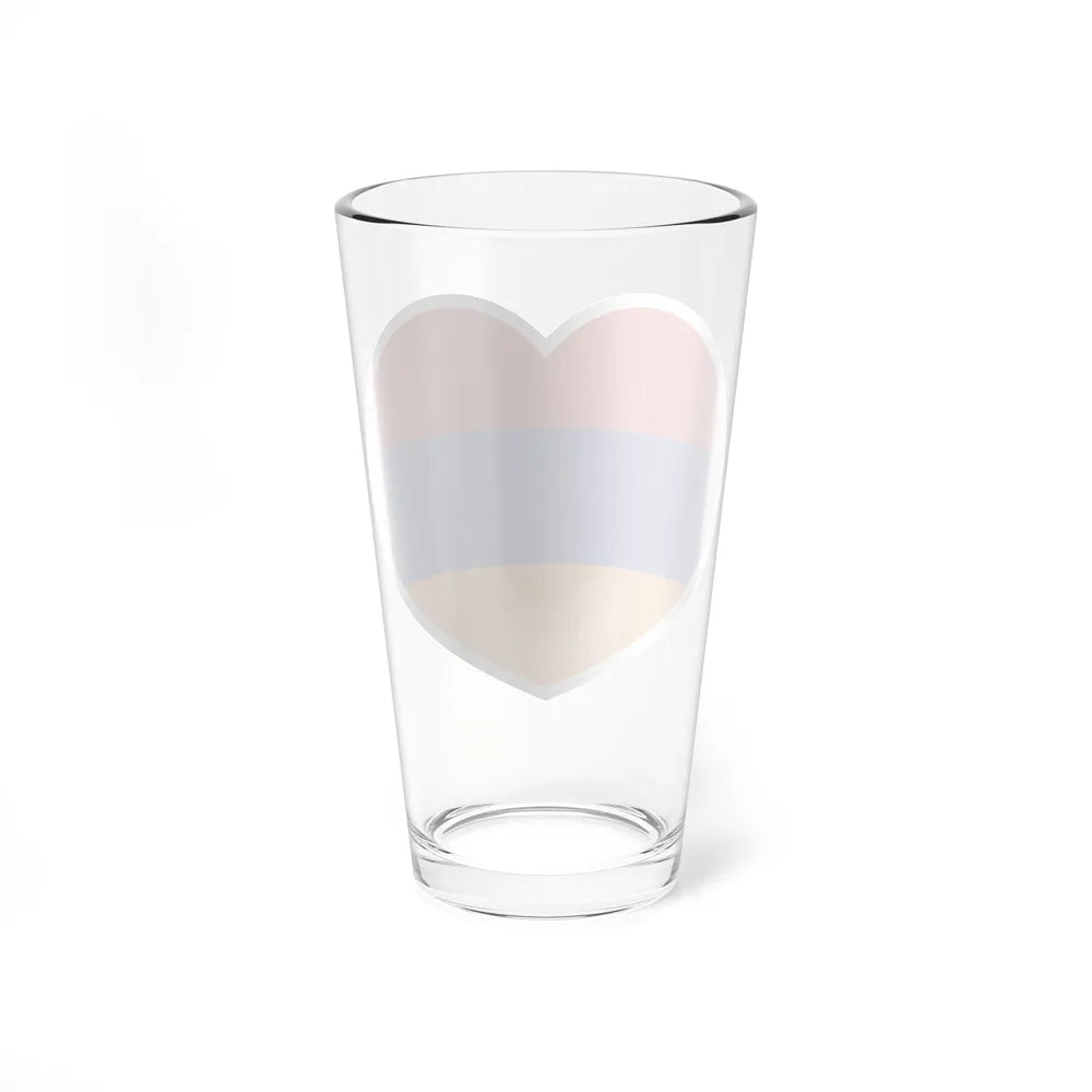 Heart Flag of Armenia - Pint Glass 16oz-Go Mug Yourself