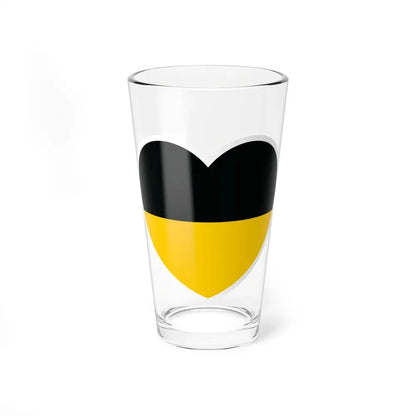Heart Flag of Austrian Empire - Pint Glass 16oz 16oz - Go Mug Yourself
