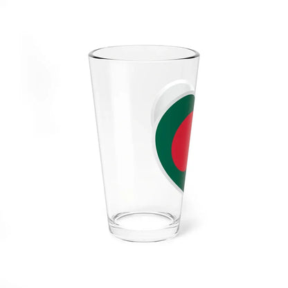 Heart Flag of Bangladesh - Pint Glass 16oz - Go Mug Yourself