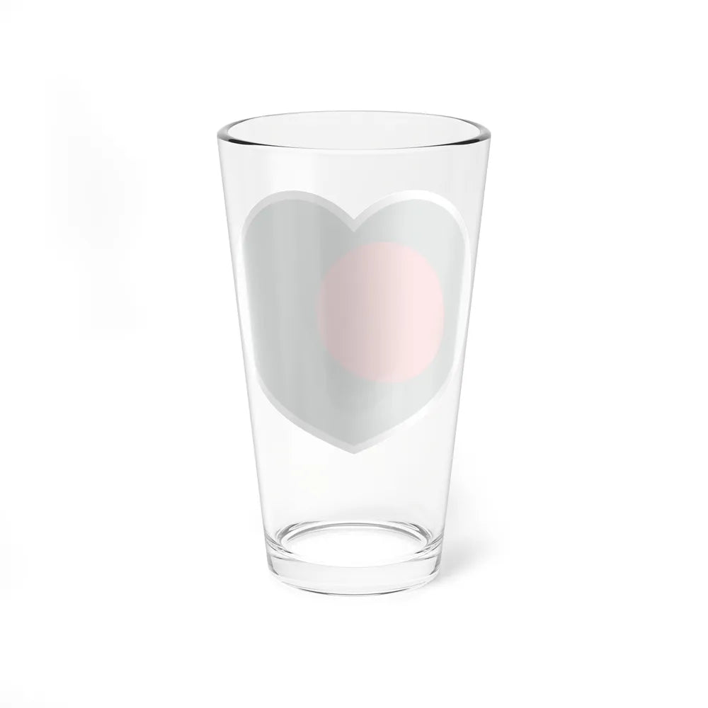 Heart Flag of Bangladesh - Pint Glass 16oz-Go Mug Yourself