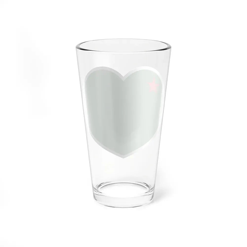 Heart Flag of Benin 1975-1990 - Pint Glass 16oz - Go Mug Yourself