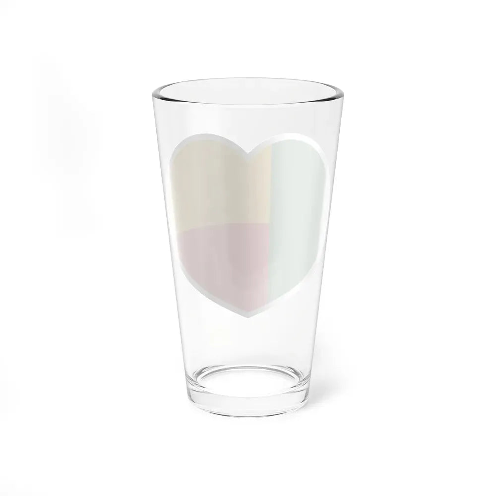 Heart Flag of Benin - Pint Glass 16oz - Go Mug Yourself