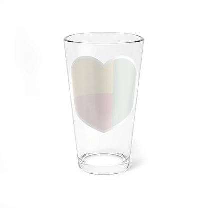 Heart Flag of Benin - Pint Glass 16oz - Go Mug Yourself