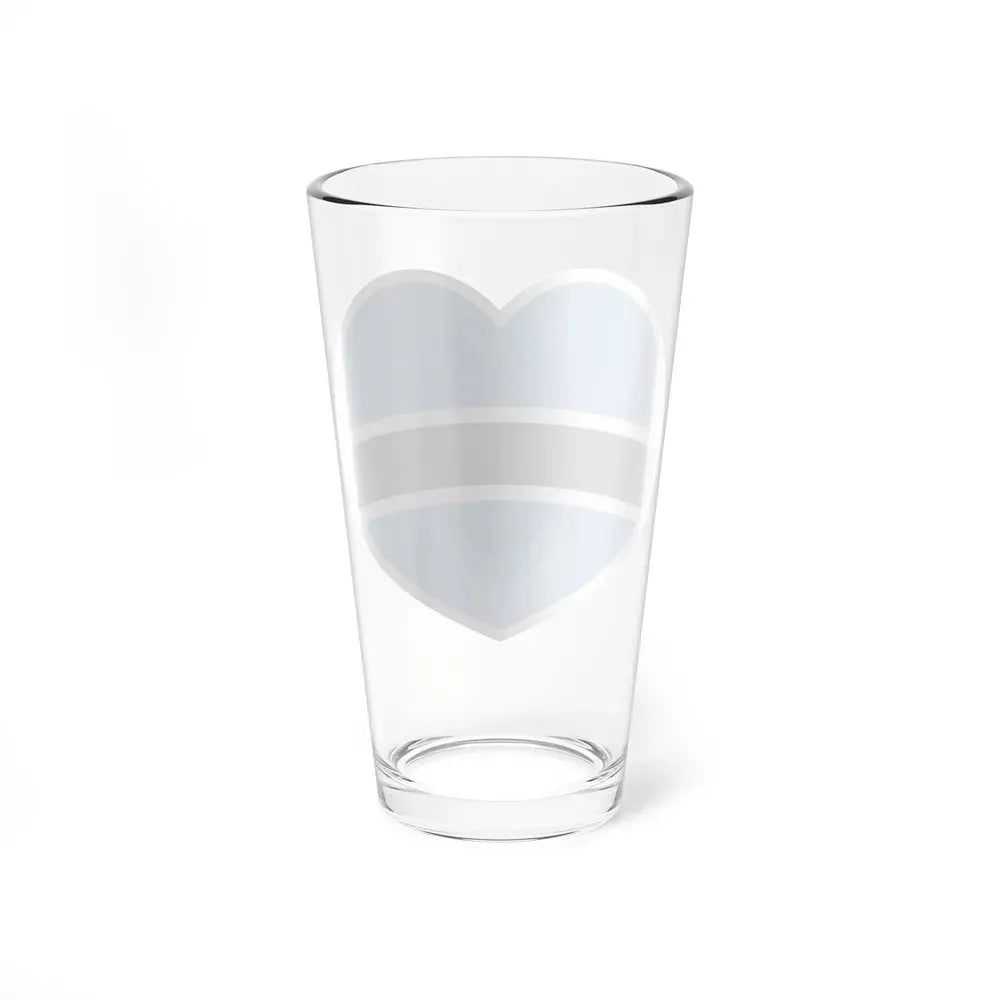 Heart Flag of Botswana - Pint Glass 16oz - Go Mug Yourself