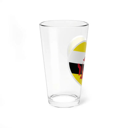 Heart Flag of Brunei - Pint Glass 16oz - Go Mug Yourself