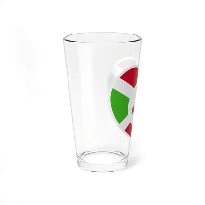 Heart Flag of Burundi - Pint Glass 16oz - Go Mug Yourself