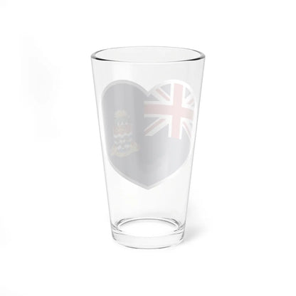 Heart Flag of Cayman Islands - Pint Glass 16oz-Go Mug Yourself