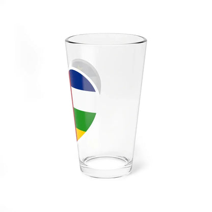 Heart Flag of Central African Republic - Pint Glass 16oz - Go Mug Yourself