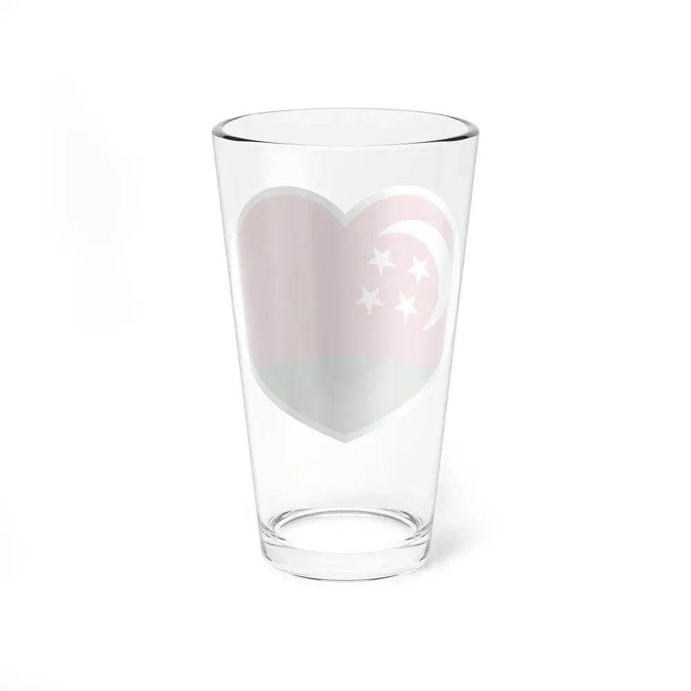 Heart Flag of Comoros 1975-1978 - Pint Glass 16oz - Go Mug Yourself