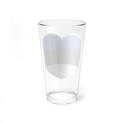 Heart Flag of Estonia - Pint Glass 16oz-Go Mug Yourself