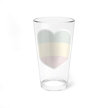 Heart Flag of Ethiopia 1975-1987, 1991-1996 - Pint Glass 16oz - Go Mug Yourself