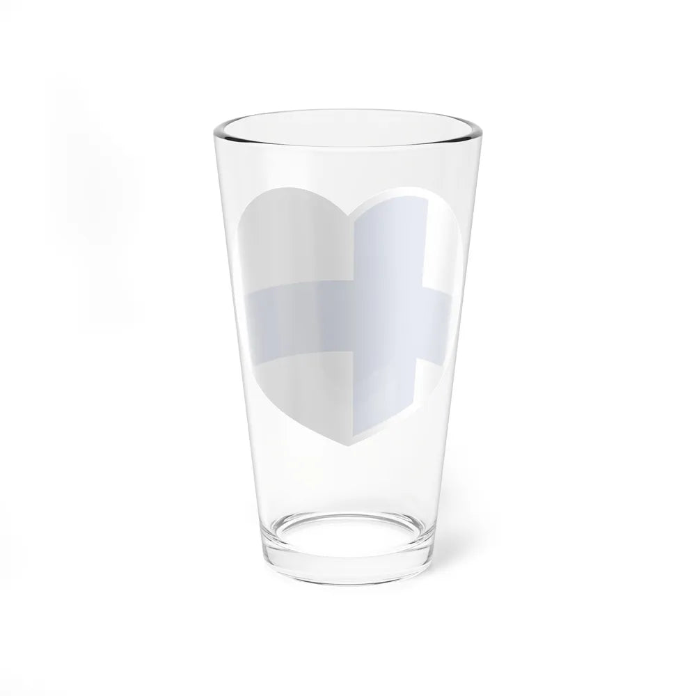 Heart Flag of Finland 1918-1920 - Pint Glass 16oz-Go Mug Yourself