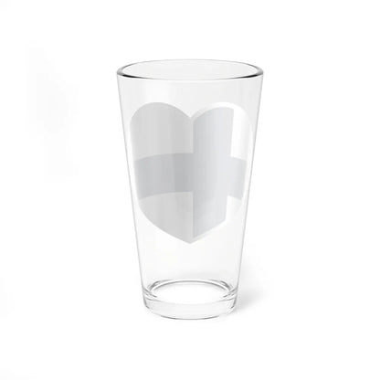 Heart Flag of Finland - Pint Glass 16oz-Go Mug Yourself