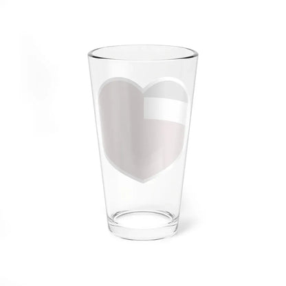 Heart Flag of Georgia 1918-1921, 1990-2004 - Pint Glass 16oz - Go Mug Yourself