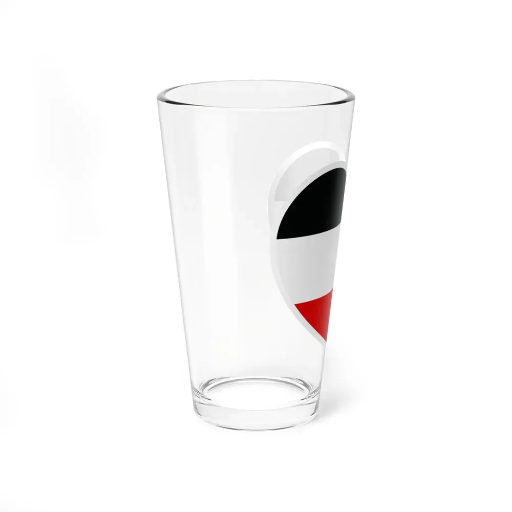 Heart Flag of Germany 1867-1918 - Pint Glass 16oz - Go Mug Yourself