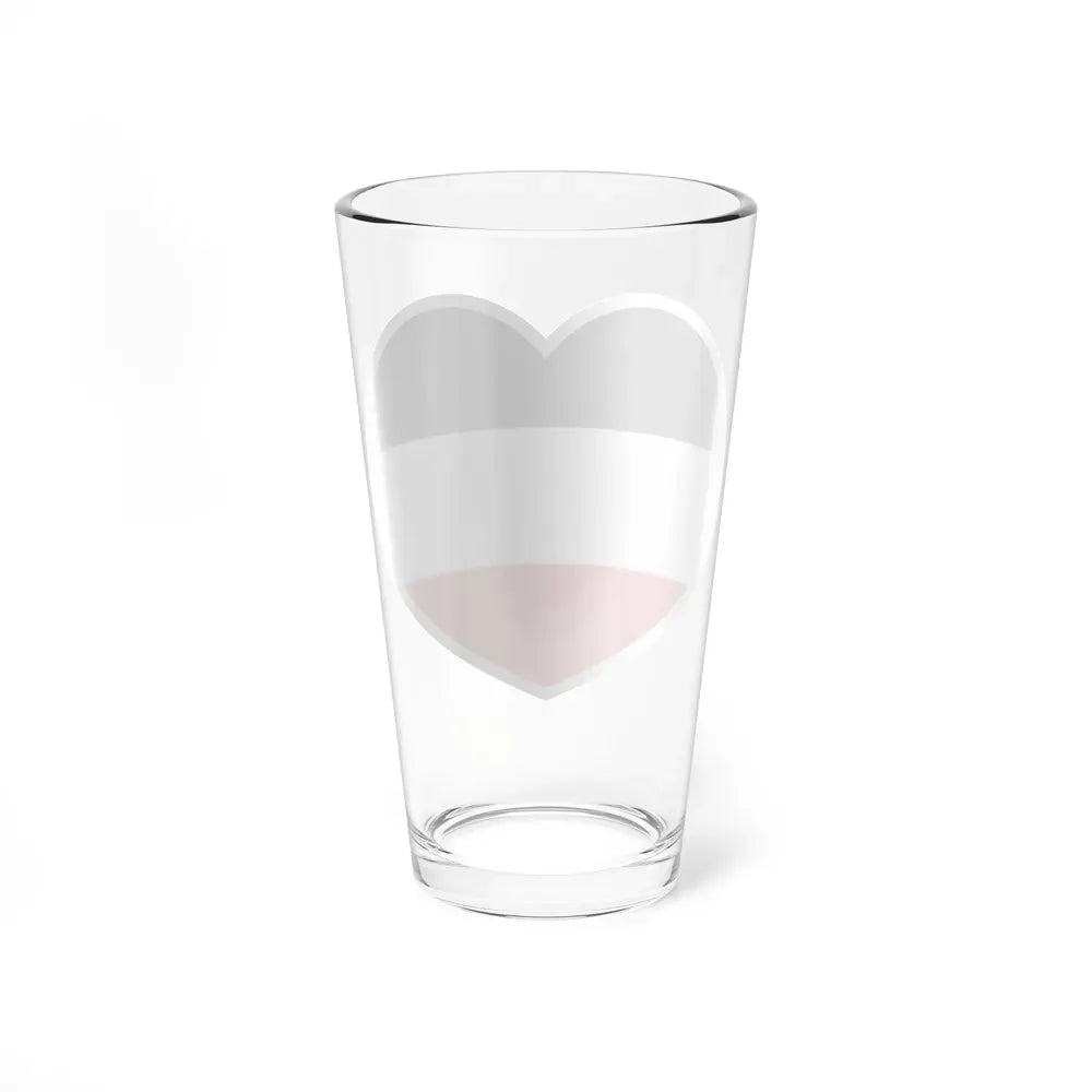 Heart Flag of Germany 1867-1918 - Pint Glass 16oz - Go Mug Yourself