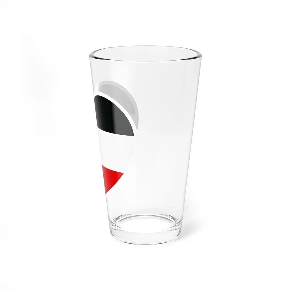 Heart Flag of Germany 1867-1918 - Pint Glass 16oz - Go Mug Yourself