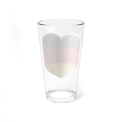 Heart Flag of Germany - Pint Glass 16oz - Go Mug Yourself