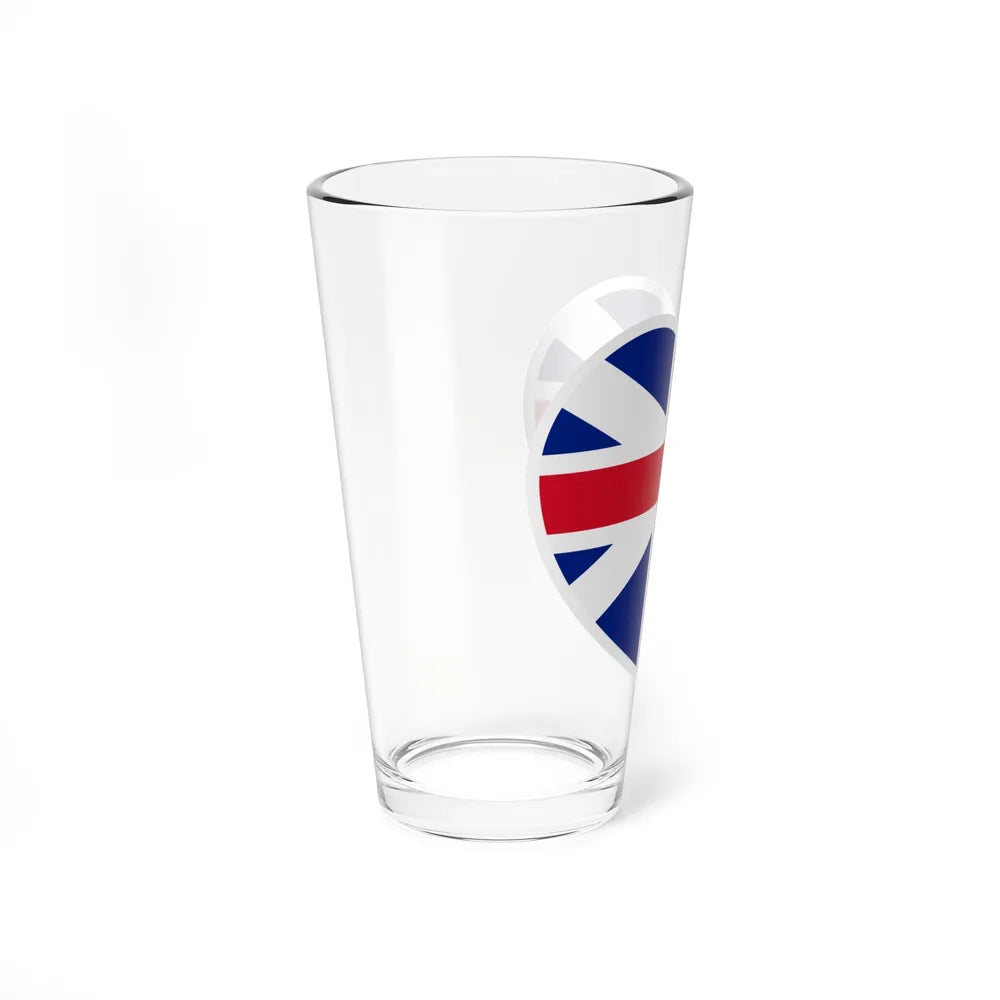 Heart Flag of Great Britain 1707-1800 - Pint Glass 16oz-Go Mug Yourself