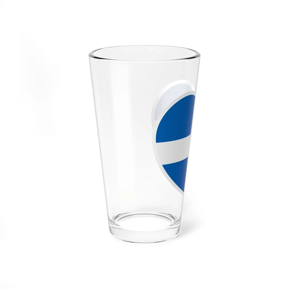 Heart Flag of Greece 1822-1978 - Pint Glass 16oz-Go Mug Yourself