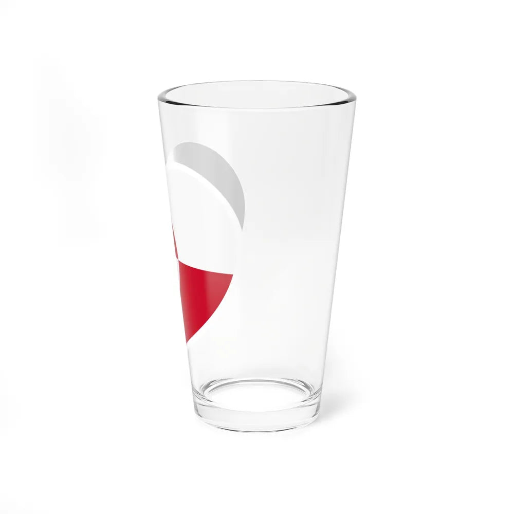 Heart Flag of Greenland - Pint Glass 16oz-Go Mug Yourself