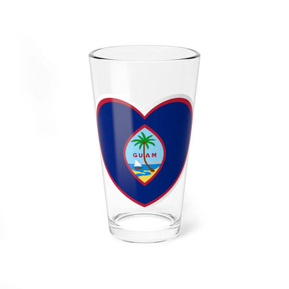 Heart Flag of Guam - Pint Glass 16oz-16oz-Go Mug Yourself