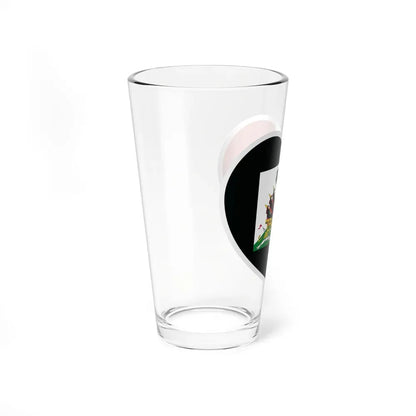 Heart Flag of Haiti 1964-1986 - Pint Glass 16oz - Go Mug Yourself