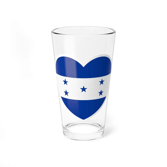 Heart Flag of Honduras 1949-2022 - Pint Glass 16oz 16oz - Go Mug Yourself