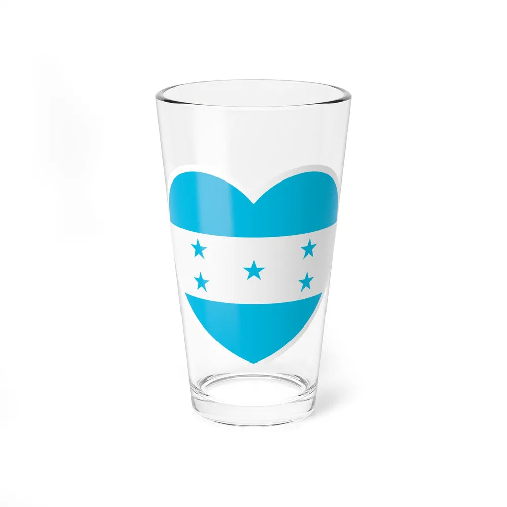 Heart Flag of Honduras - Pint Glass 16oz-16oz-Go Mug Yourself