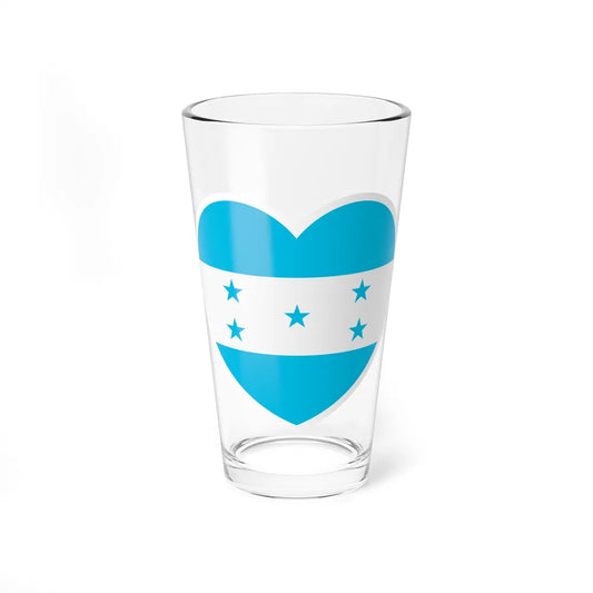 Heart Flag of Honduras - Pint Glass 16oz-16oz-Go Mug Yourself