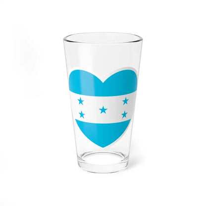 Heart Flag of Honduras - Pint Glass 16oz 16oz - Go Mug Yourself