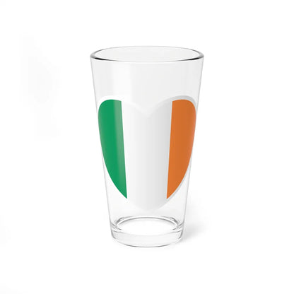 Heart Flag of Ireland - Pint Glass 16oz-16oz-Go Mug Yourself