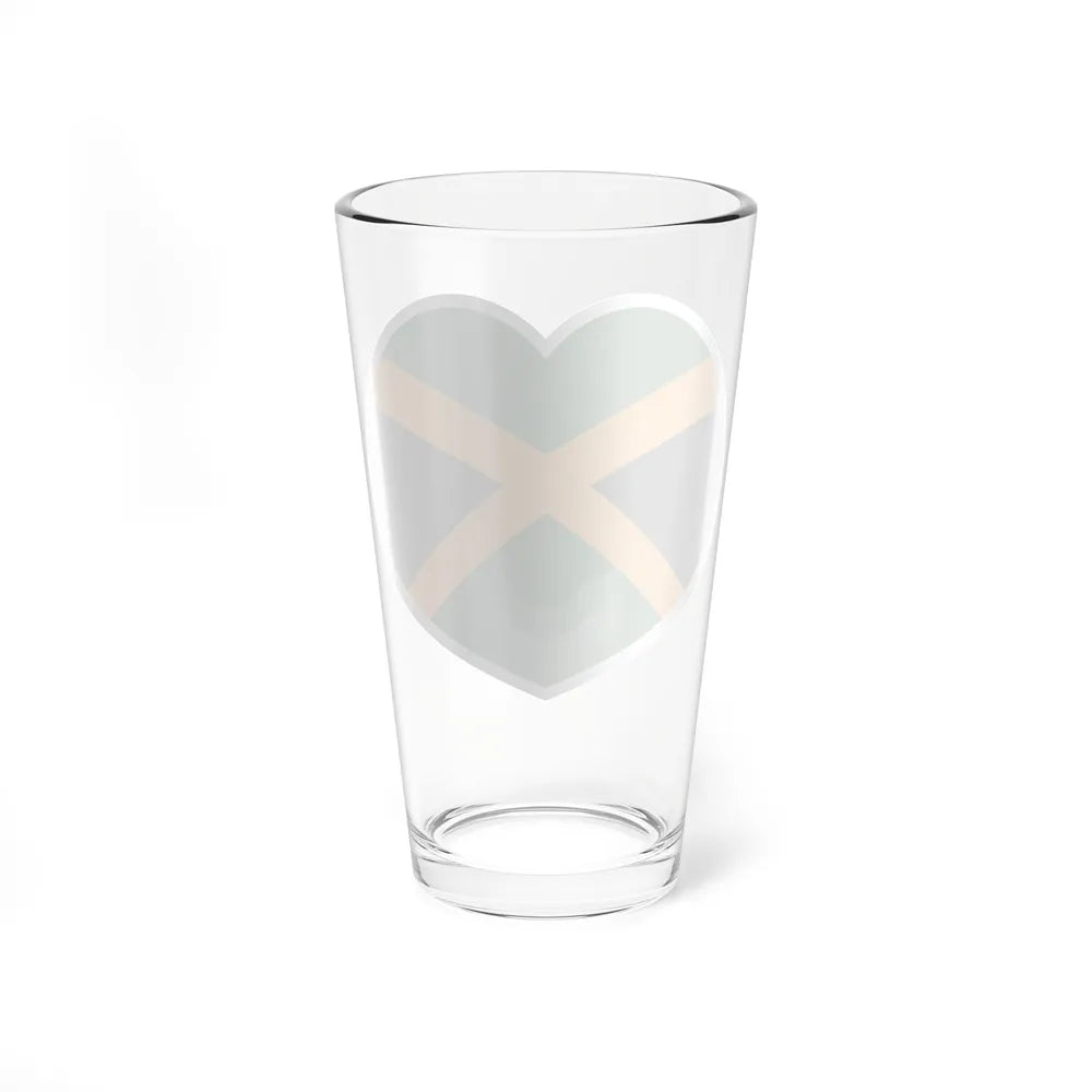 Heart Flag of Jamaica - Pint Glass 16oz-Go Mug Yourself