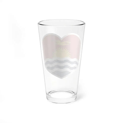 Heart Flag of Kiribati - Pint Glass 16oz - Go Mug Yourself