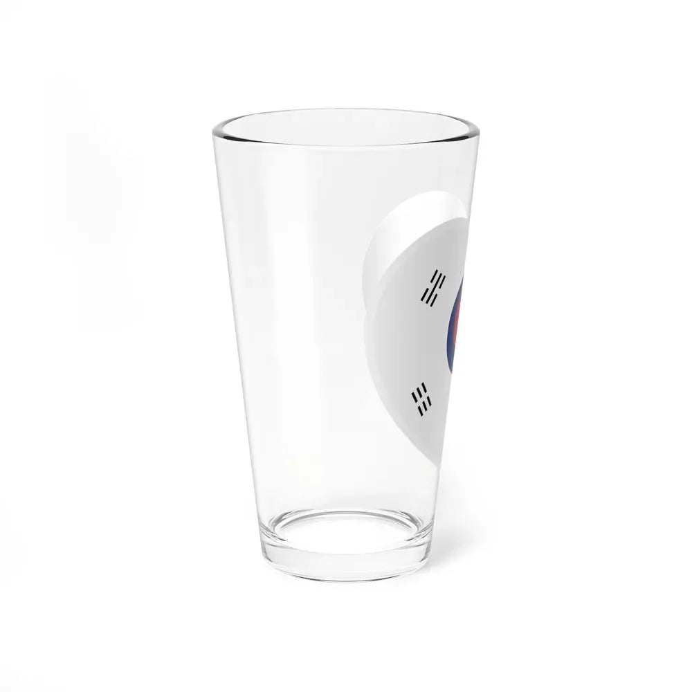 Heart Flag of Korea 1882-1910 - Pint Glass 16oz - Go Mug Yourself