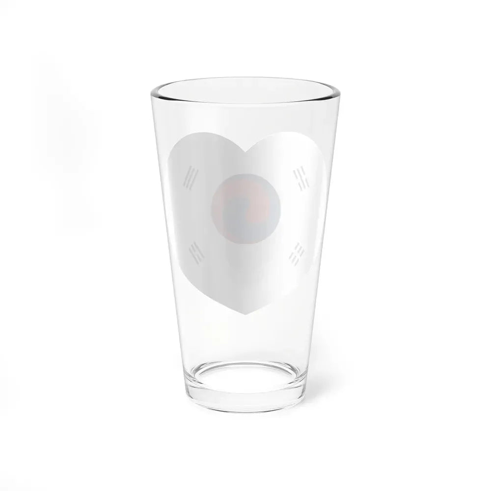 Heart Flag of Korea 1882-1910 - Pint Glass 16oz - Go Mug Yourself