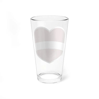 Heart Flag of Latvia - Pint Glass 16oz - Go Mug Yourself