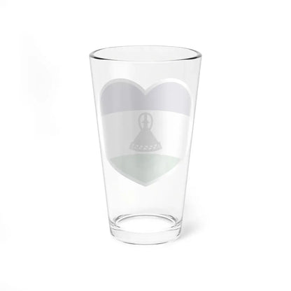 Heart Flag of Lesotho - Pint Glass 16oz - Go Mug Yourself