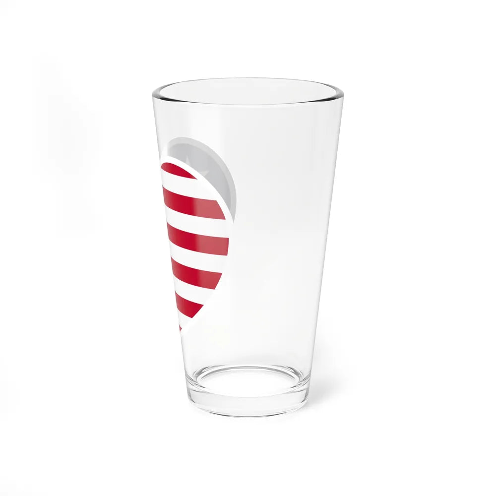 Heart Flag of Liberia - Pint Glass 16oz-Go Mug Yourself