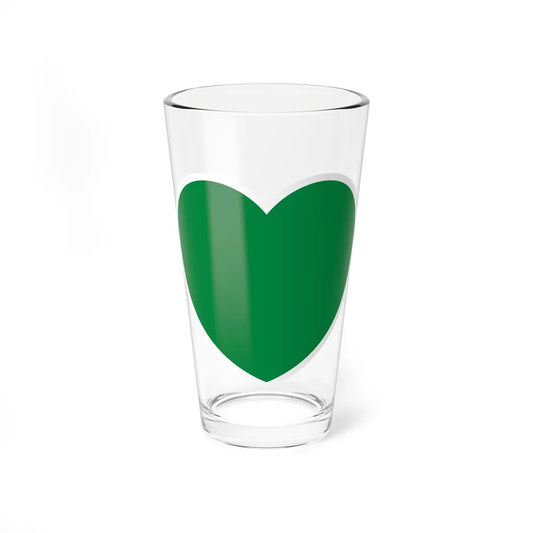 Heart Flag of Libya 1977-2011 - Pint Glass 16oz-16oz-Go Mug Yourself