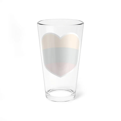 Heart Flag of Lithuania - Pint Glass 16oz-Go Mug Yourself