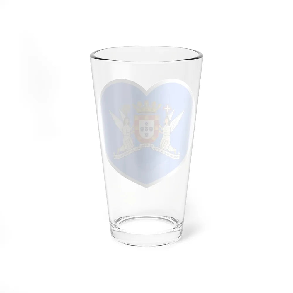 Heart Flag of Macau Municipal - Pint Glass 16oz-Go Mug Yourself