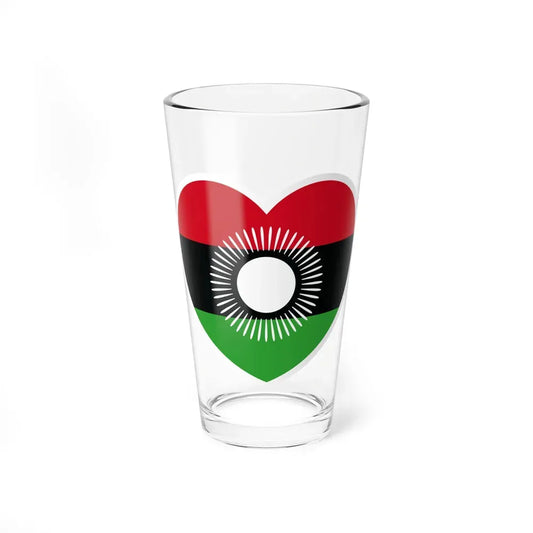 Heart Flag of Malawi 2010-2012 - Pint Glass 16oz 16oz - Go Mug Yourself