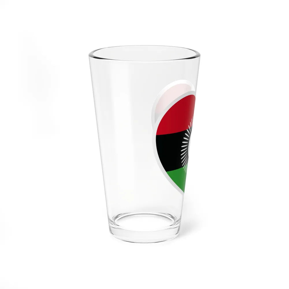 Heart Flag of Malawi 2010-2012 - Pint Glass 16oz-Go Mug Yourself