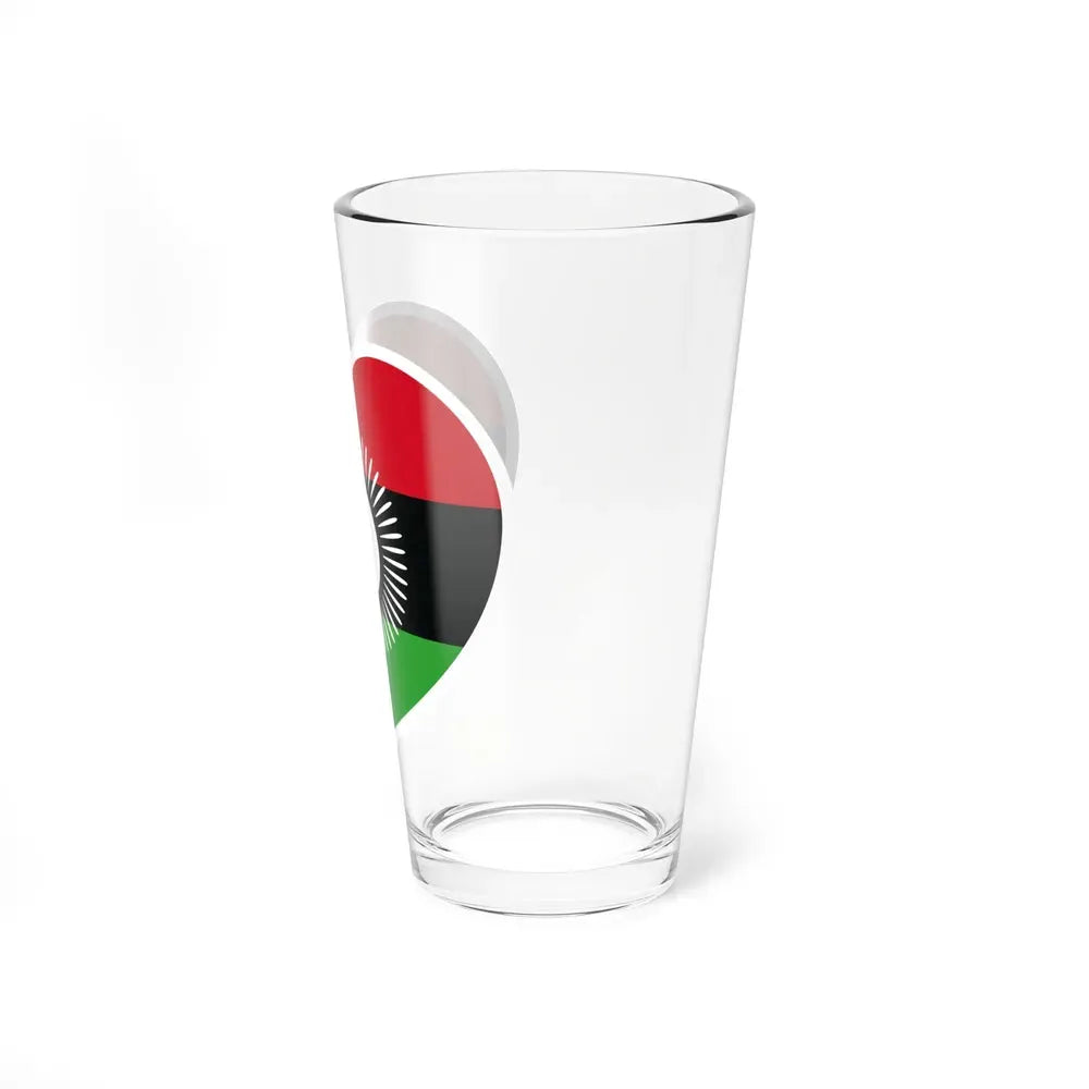 Heart Flag of Malawi 2010-2012 - Pint Glass 16oz - Go Mug Yourself